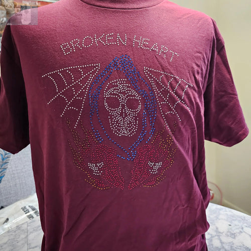 Broken Heart Cotton Crew Neck Shirt
