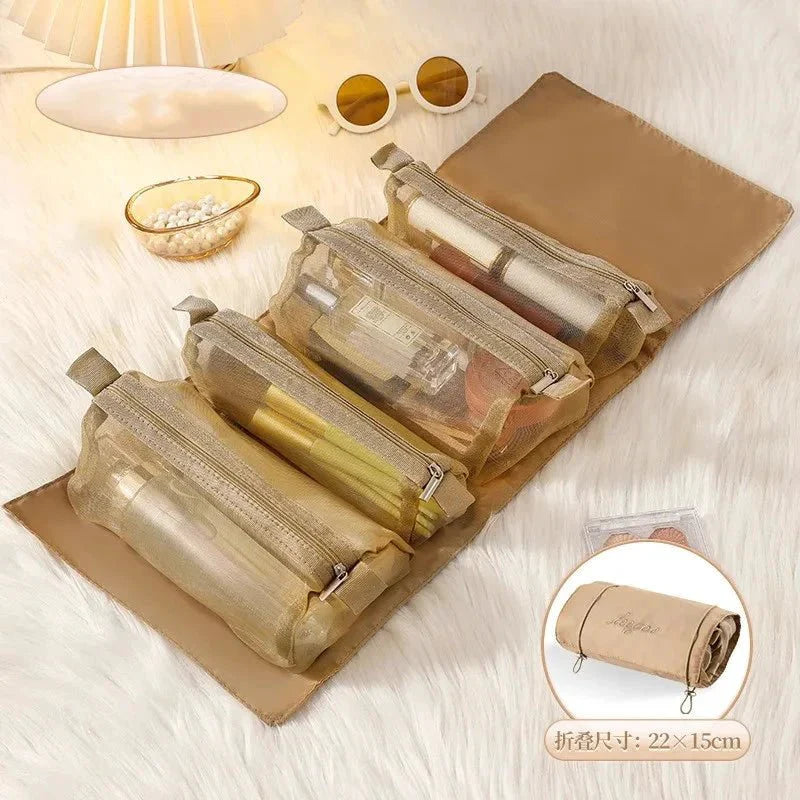 Detachable Cosmetic Bag - 4-in-1 Travel Organizer