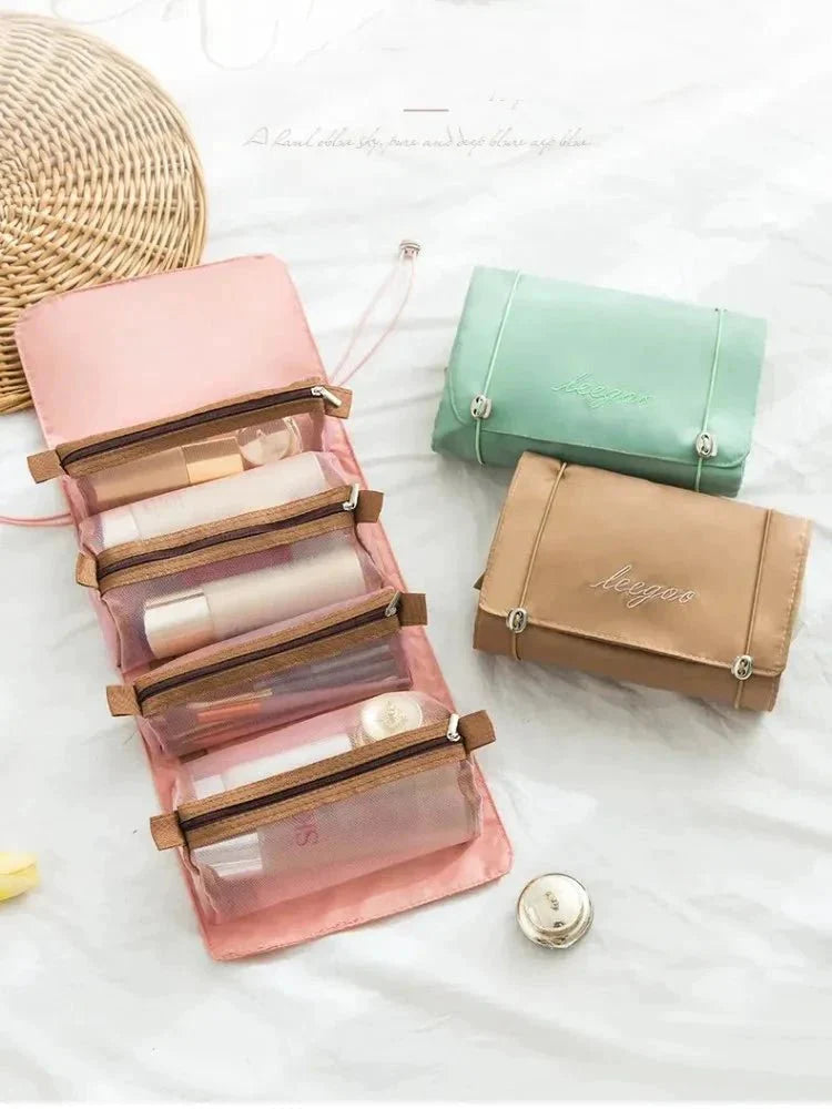 Detachable Cosmetic Bag - 4-in-1 Travel Organizer